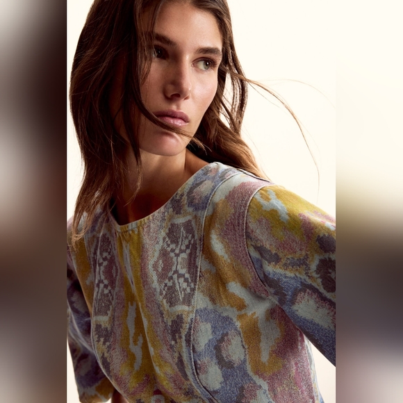 Desigual x Christian Lacroix Tapestry Dress NWT Size M Belted Mini Artsy Print - Picture 3 of 8